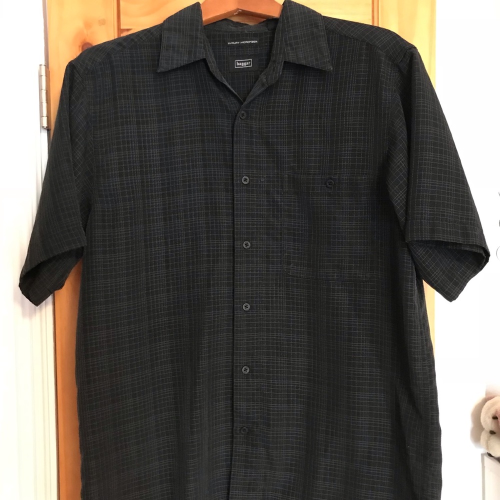 Black button down shirt